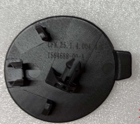 Крышка буксировочного крюка переднего бампера Tesla Model S 2021-2023, черный пластик