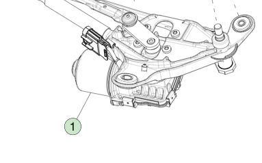 Модуль стеклоочистителя Tesla Model Y, левый руль, 1658936-00-A
