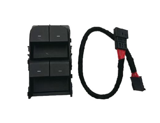 Слюнчик на боковом окне водителя Tesla Матовый черный с проводом 1081037-02-G