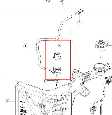 Насос для стиральной машины Tesla Model 3/Y 1607953-00-A 12В DC 1,2-1,5 л/мин