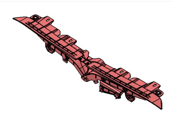 Tesla Model S 2021+ Передний носитель значка T Черный пластик 82x13x10 мм