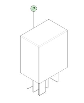 Реле 40 Ампер 12 Вольт, подключаемое для Tesla Model S (2012-2021) OEM Part 1009577-00-A